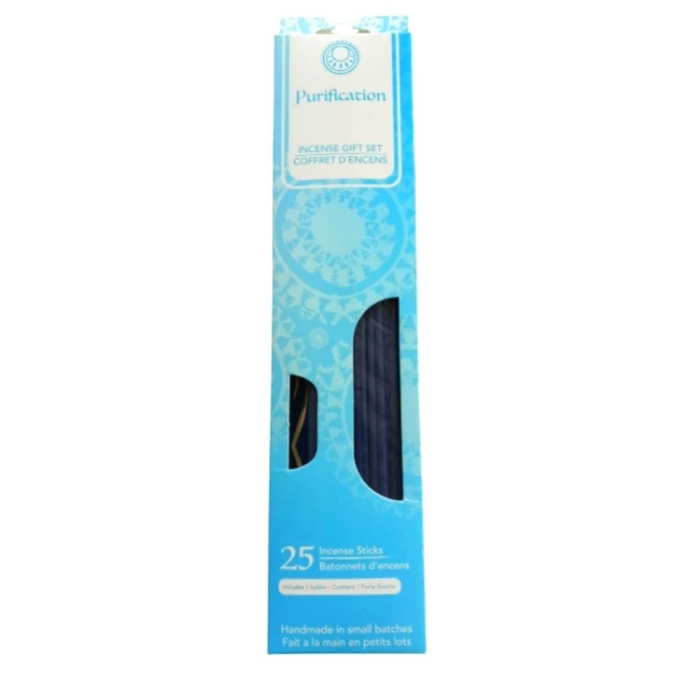 NWT Purification Incense Gift Set with Incense Holder, Color: Blue